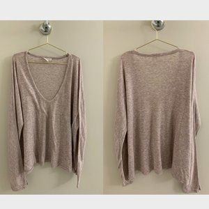 Wilfred Free Blush 3/4 Sleeve Loose Fitting Top